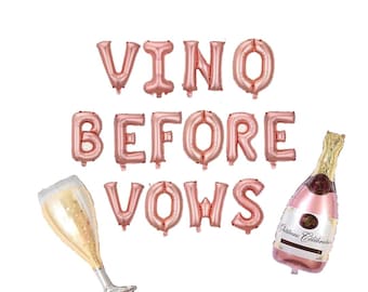 Vino Bevor Gelübde Champagner Bachelorette Wein Thema Bachelorette Dekoration Edel Kokett Hen Party Braut Luftballon Veuve Bevor Gelübde