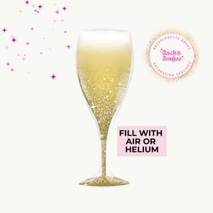 Champagne Glass Balloon Bachelorette Decoration Hen Party Decor Champagne Birthday Party Bridal Shower Celebration Balloon Cheers Balloon