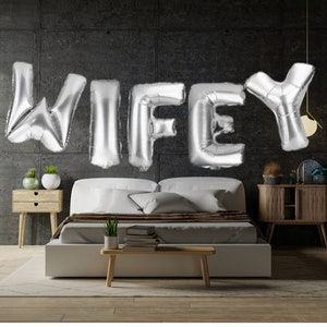 Bride Balloon Wigey Balloon Wifey Decoration Bachelorette Decoration Bridal Shower Wedding Shower Hen Party Wifey for Lifey Bride To Be