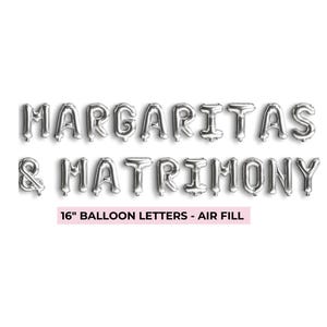 Margs and Matrimony Balloon Margarita Bachelorette Decoration Margarita Balloon Bachelorette Theme Tequila Hen Party Bride Balloon image 5