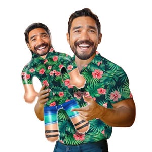 Custom Blow Up Doll Bachelor Party Gift Funny Man Inflatable Groom Doll Personalized Blow Up Doll Green Hawaiian Shirt Mexico Scottsdale