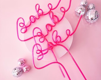 Bachelorette Party Favor Bachelorette Straw Bride Straw Bachelorette Ring Accesories Bride Balloon Hen Party Straw Topper 30th Birthday