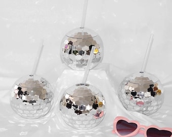 Gobelet boule disco, gobelet disco, décoration EVJF disco, fête Mamma Mia, dernière soirée disco, enterrement de vie de jeune fille disco, ballon boule disco