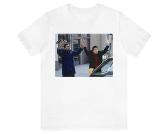 Funny Rush Hour Short Sleeve Tee Shirt Chris Tucker Jackie Chan Cult Classic Action Movie