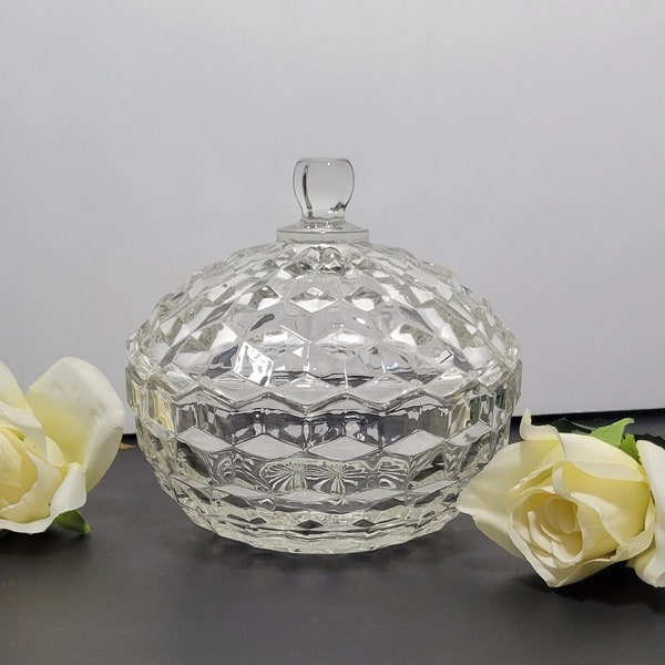 Fostoria Candy Dish With Lid Etsy