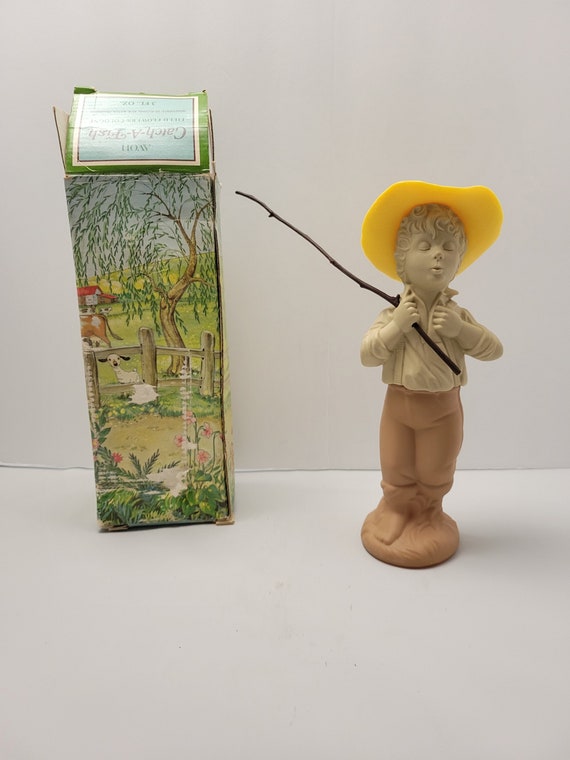 Avon Collectibles Catch-a-fish Country Boy With Fishing Stick, in