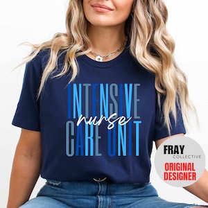 Personalized ICU Nurse T-Shirt, Intensive Care Unit Gift