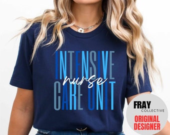 Personalized ICU Nurse T-Shirt, Intensive Care Unit Gift
