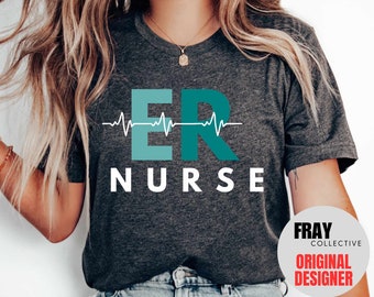 ER Nurse Shirt ER Nurse t shirt ER t shirt Emergency Nurse Shirt Er Rn Shirt Registered Nurse Ed Nurse Shirt Emergency Department Nurse Gift
