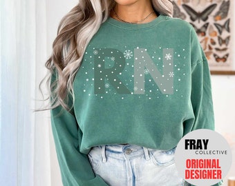 RN Sweatshirt Comfort Colors Registered Nurse Sweatshirt Nurse Christmas Gift RN Sweater Nursing School Sweater Gift For RN Christmas Gift