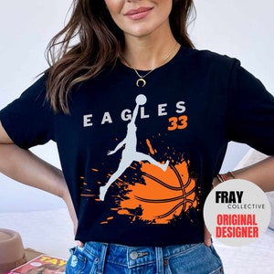 Custom Basketball Team Shirt | Mascot & Player Number Tee