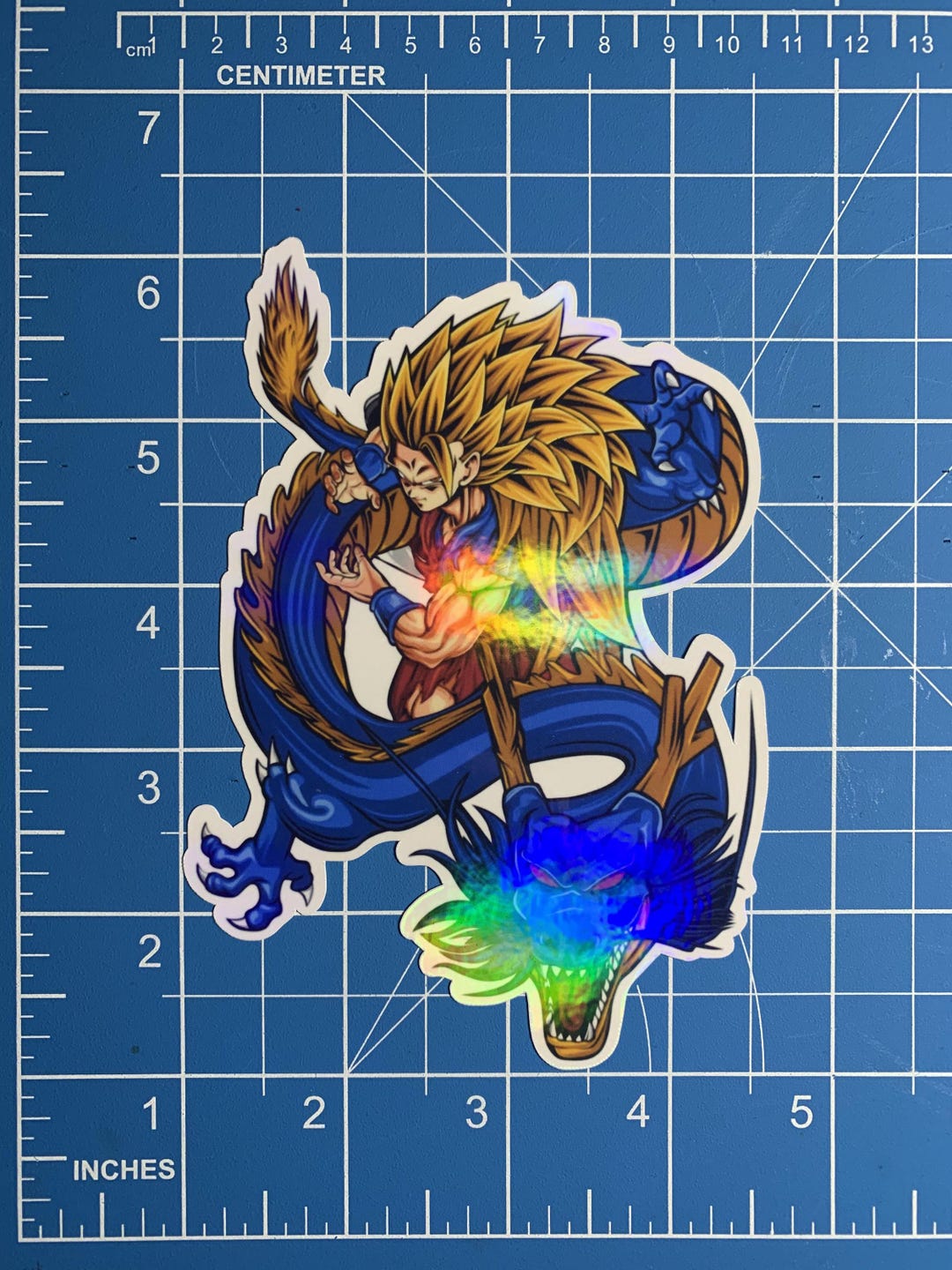 1PC Dragon Ball Z Holographic Laser Sticker. Cars/laptops /boxes ...