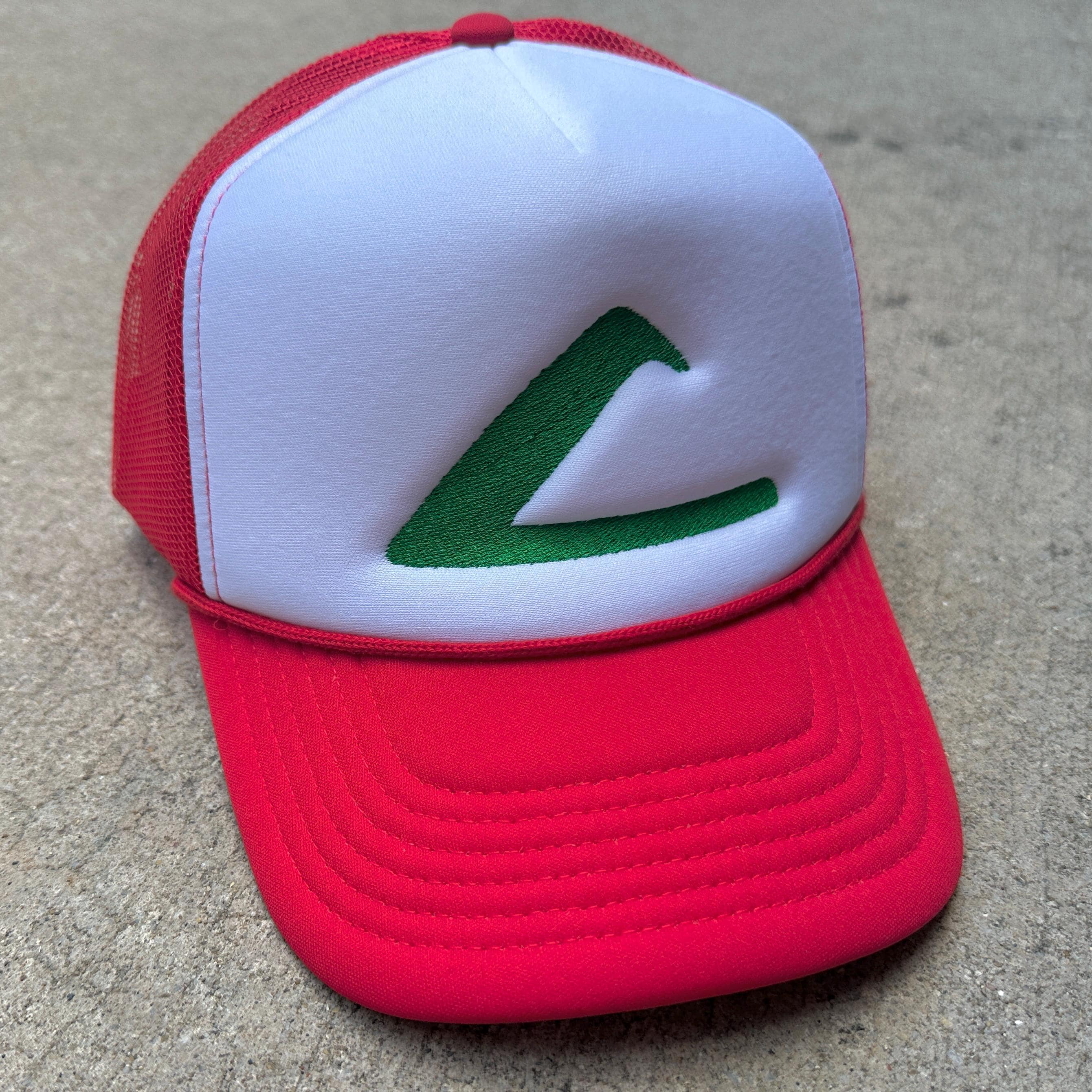 Ash Ketchum Cosplay Hat – Pokémon Red & White Trucker Cap - Etsy