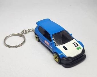 Custom Honda Civic Hotwheel Keychain