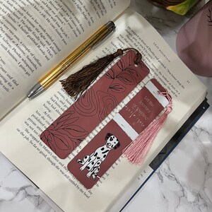 Metal bookmark, dog lover bookmark, Journal bookmark, book tab, gift for dog owner, agenda marker, diary bookmark, reactive dog owner gift Training journey