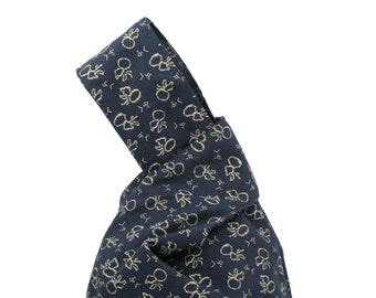 Handmade Personalized  Reversible Japanese Knot Bag -  Accessories for Effortless Style Gift for Her