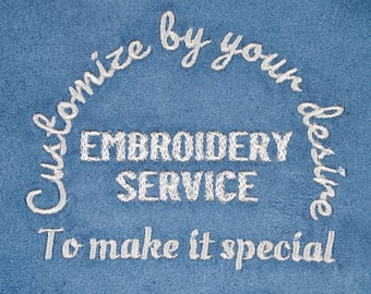 Embroidery Service (Evynne items only)