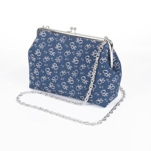 Kisslock Classic Purse Formal Evening Bag Personalized Elegant Clutch Birthday Gift For Her (Traditional Japanese Style) Handmade