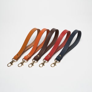 Correa de pulsera de piel de vacuno auténtica: accesorio duradero, versátil y cómodo para bolsos, carteras, carteras y carteras (dorado)