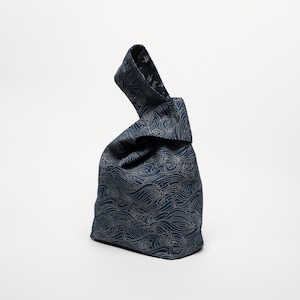 Handmade Personalized  Reversible Japanese Knot Bag -  Accessories for Effortless Style Gift for Her