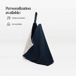 Japanese Origami Reversible Azuma Tote: Handcrafted Eco Bag for Stylish Shopping & Groceries