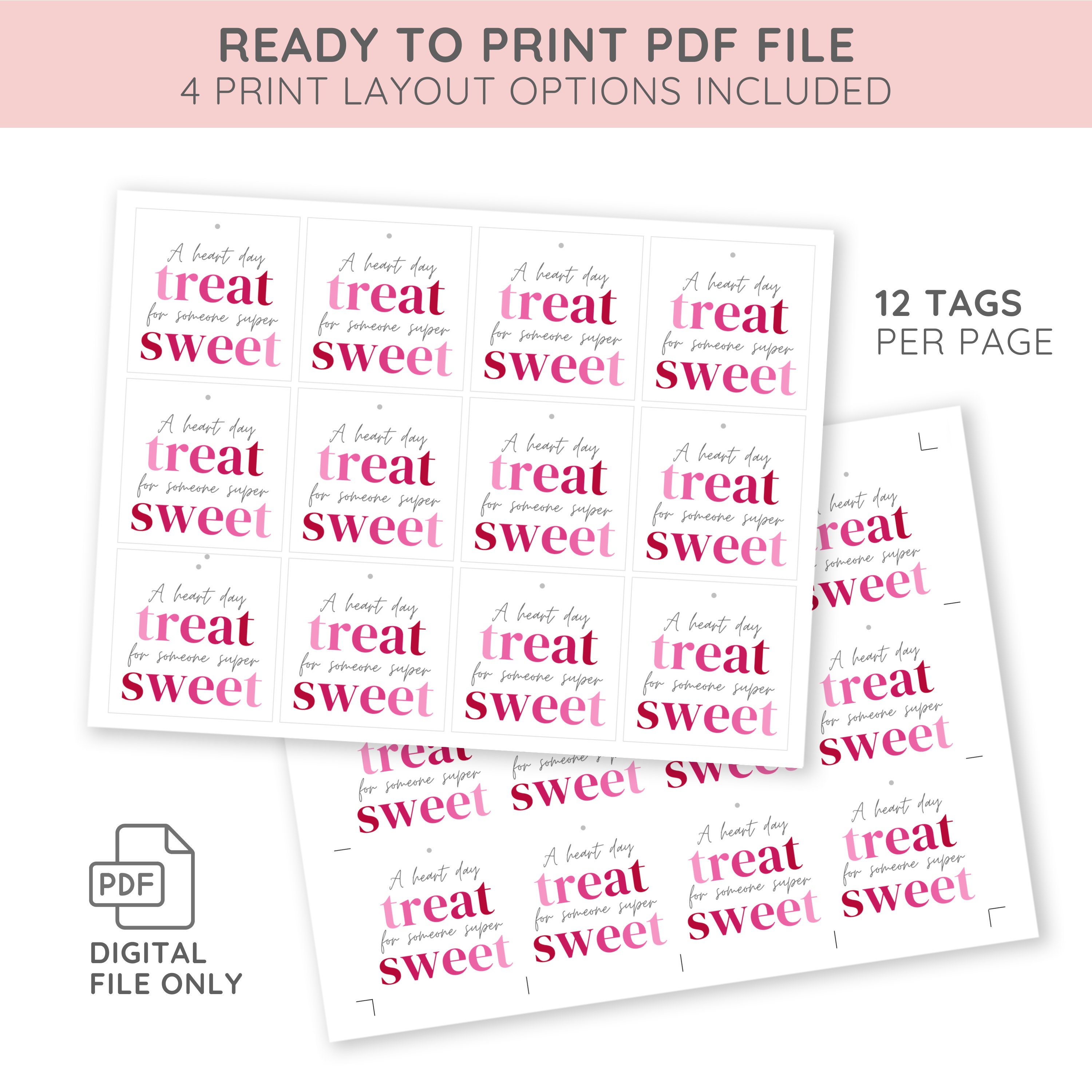 Printable Sweet Treat Valentine s Day Card School Classroom Valentine Tag Valentine Card printable-sweet-treat-valentine-s-day-card-school-classroom-valentine-tag-valentine-card