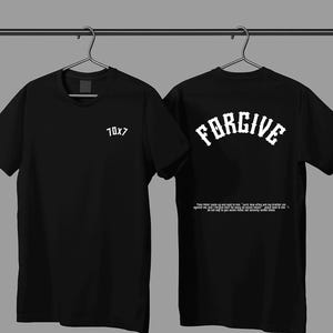 Vergebung Bibel-Vers-T-Stück - christliches Unisex Softstyle-T-Shirt, religiöses grafisches Oberteil, christliche Kleidung, auf Glauben basierende Kleidung,