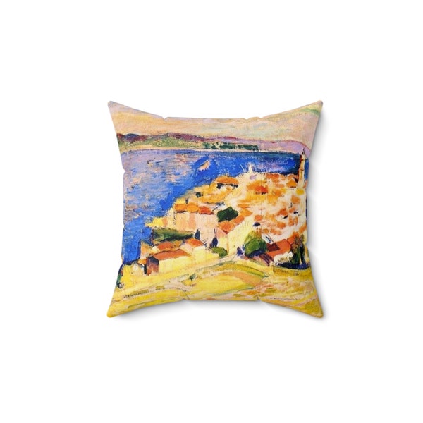 Fine Art Pillow, Matisse Painting Pillow, Decorative Throw Pillow, Fine Art Gift, View of San Tropez by Matisse