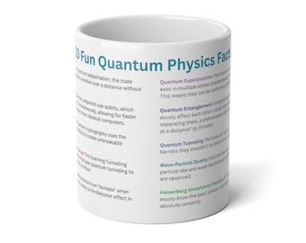 10 Fun Quantum Physics Facts, Physics Geek Mug, Teacher/Professor Gift, Physics Nerd