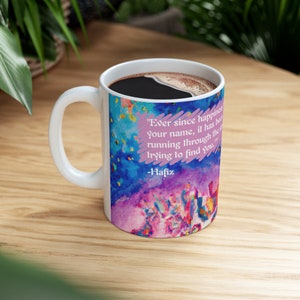 Tasse Hafiz Happiness Quote
