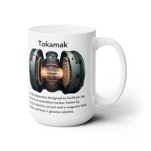 Plasma Physics Mug. Tokamak Image. Physics Student, Teacher or Professor Mug. Plasma Generator. Plasma Definition Mug, Gift Mug.