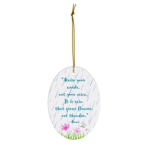 Rumi Quote Ornament, Spiritual Quotes, Rumi Christmas Ornament