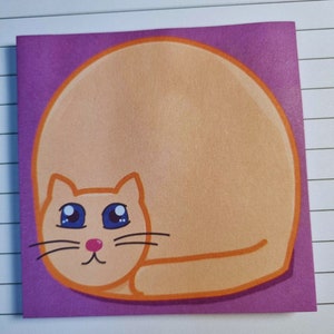 Bonitas notas adhesivas/papelería para gatos, blocs de notas autoadhesivos, planificador de listas de tareas, accesorios de escritorio para gatos/regalo bonito