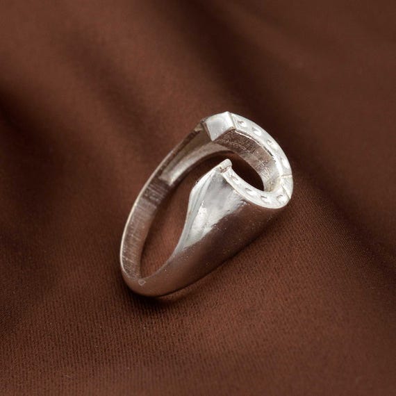 Genuine Sterling Silver Ring Horseshoe Hallmarked 925, Silver Good