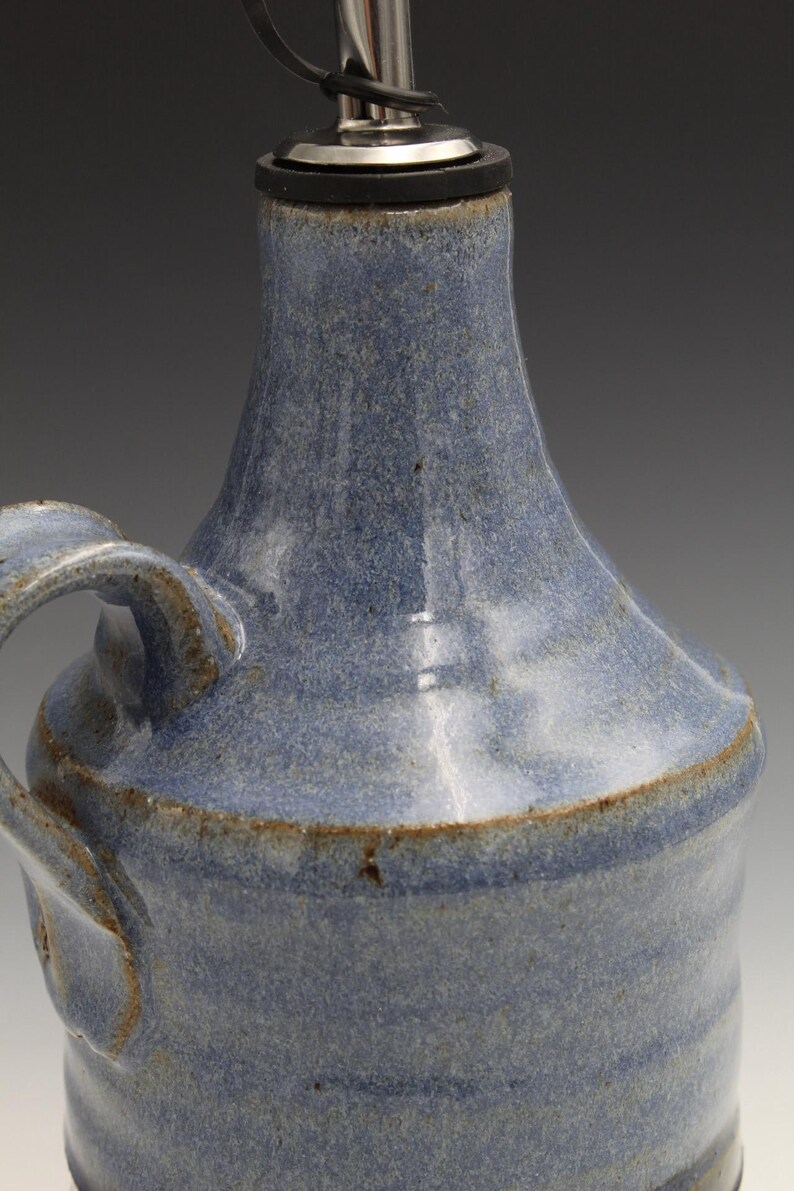 Handmade Oil Bottle Opal Blue Etsy