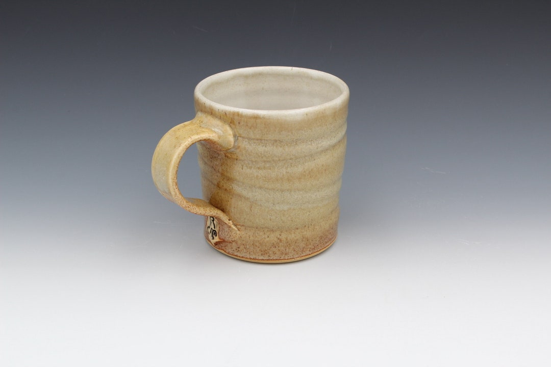 Handmade Mug Stain Shino Over Nutmeg Glaze Etsy