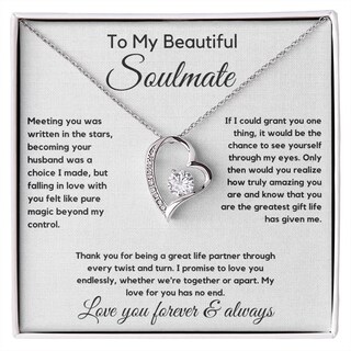 Collana Per Anima Gemella JOSYANDLOVE In Argento Sterling 925 Con Doppio Cuore E Nodo D'Amore - Regalo Per Lei, San Valentino, Compleanno