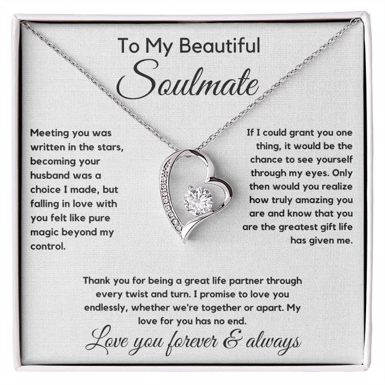 Collana Per Anima Gemella JOSYANDLOVE In Argento Sterling 925 Con Doppio Cuore E Nodo D'Amore - Regalo Per Lei, San Valentino, Compleanno