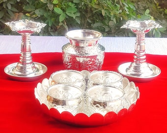 German silver sales kuthu vilakku price