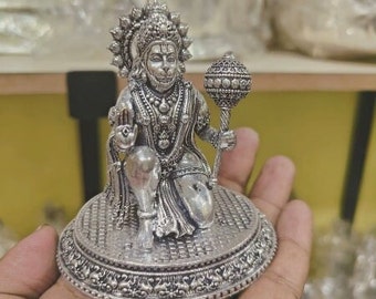 a beautiful resin with metallic look hanuman statue / showpiece for home decor