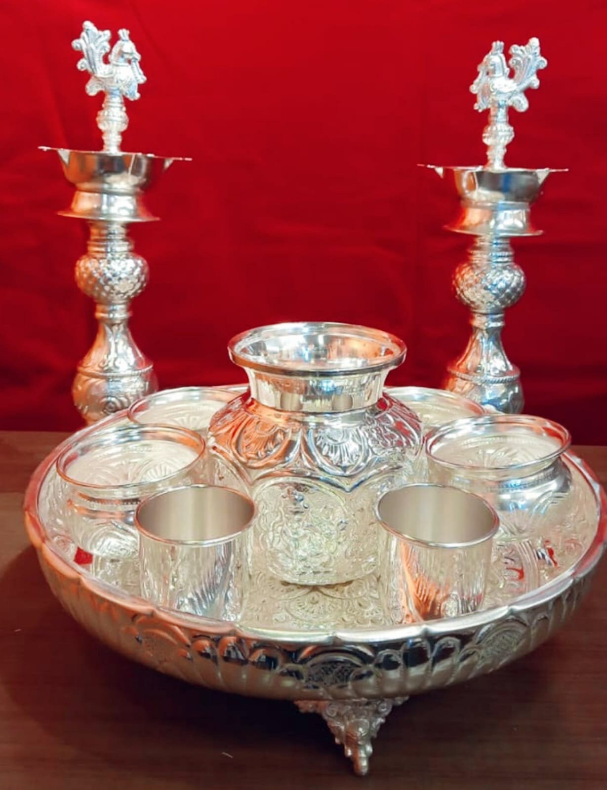 Silver pooja items deals