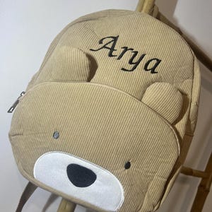 Personalized teddy bear backpack