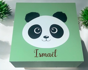 Personalized Baby Memory Box - Engraved Wooden Box with First Name - Birth, Baptism or Birthday Gift