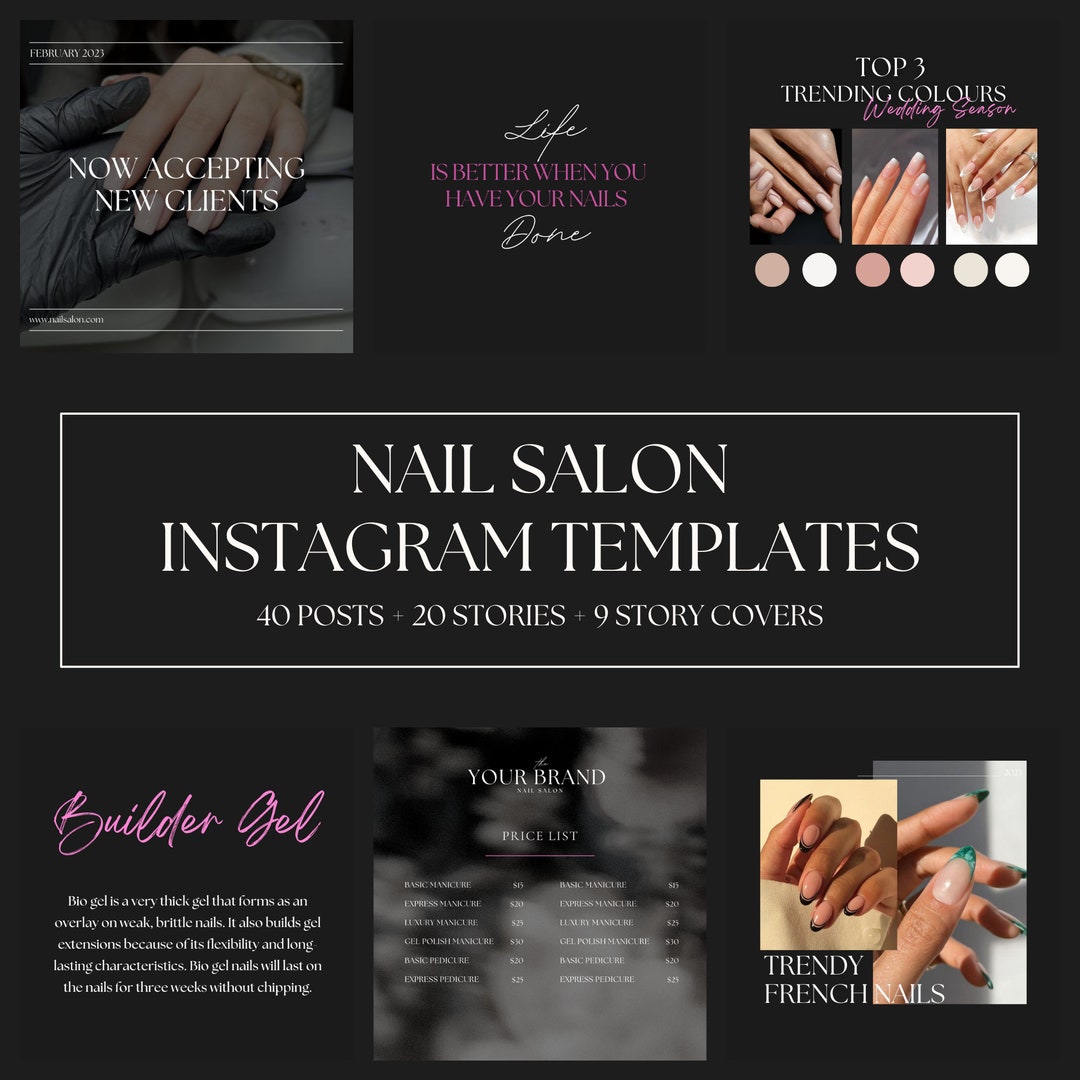 Nail Artist Instagram Templates Nails Instagram Post Nail Salon