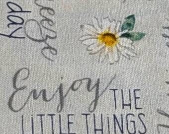 Zest for Life by Cynthia Coulter Gray Word Toss Cotton Wilmington Quilting Sewing Fabric