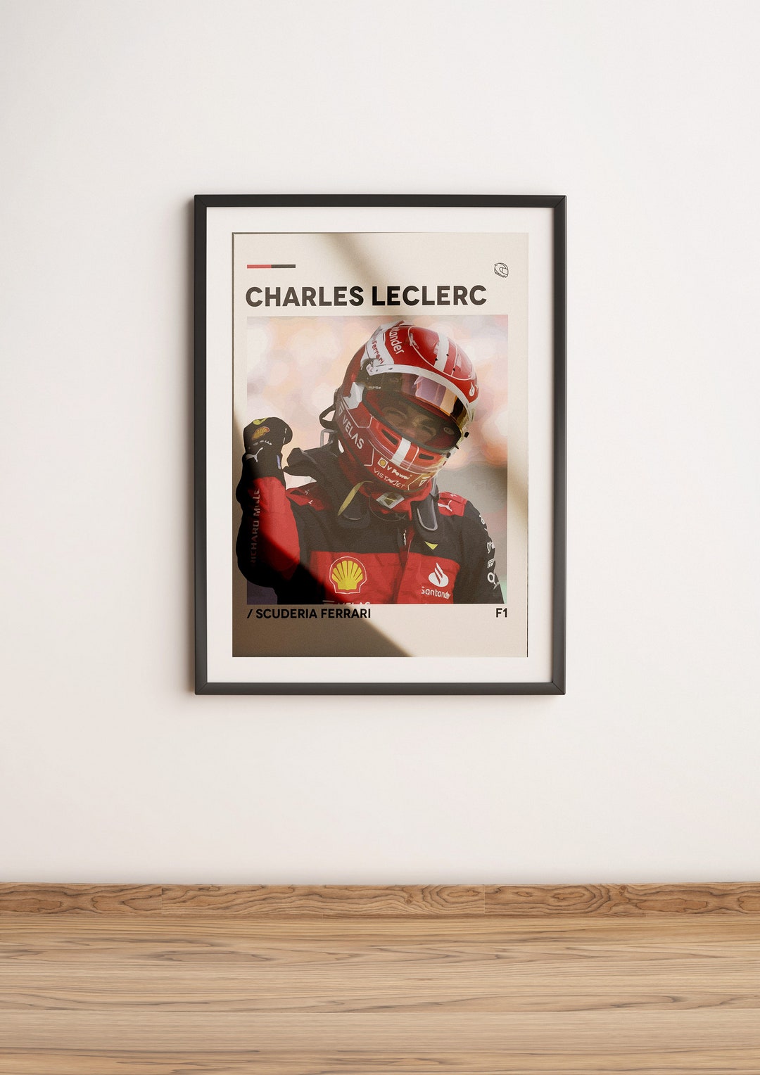 Charles Leclerc Poster Formula 1 Canvas Charles Leclerc Art Etsy