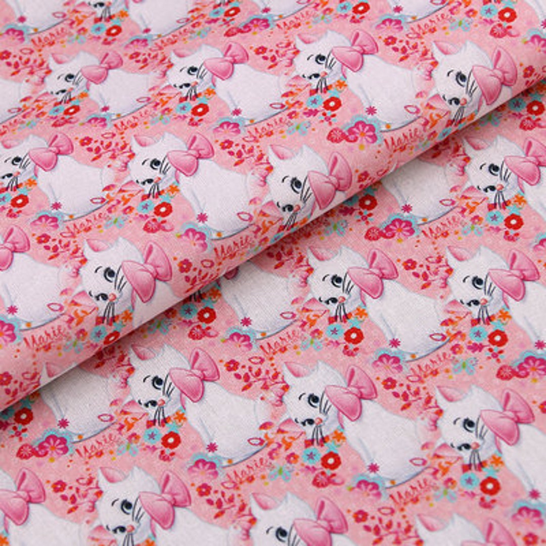 Marie Cat Fabric the Aristocats Fabric Many Faces of Marie Fabric ...