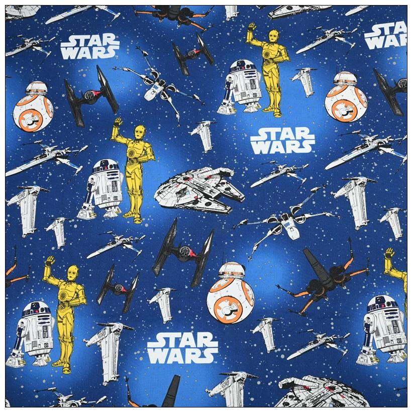 Tessuto Di Cotone Star Wars – Navi Spaziali, 112 Cm Di Larghezza – Per Cucito Creativo E Patchwork - 5