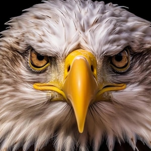 Bald Eagle Fabric Panel, 18“ × 32“ Panel, 100% Cotton Fabric