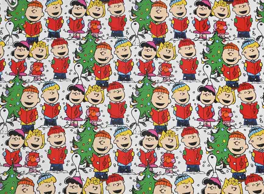 Snoopy Christmas Fabric Charlie Brown Fabric Cartoon Fabric Etsy